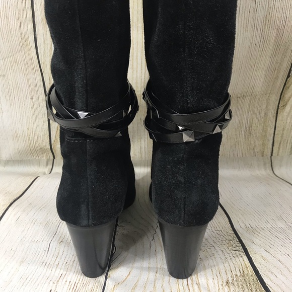 Antonio Melani Binx Studded Suede Boots SIZE 10 - Picture 5 of 8